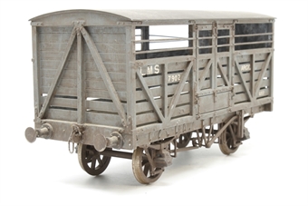 8 Ton Cattle Van 17902 in LMS Grey Weathered - Built from unknown kit