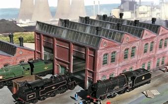 Brick built locomotive works - plastic kit