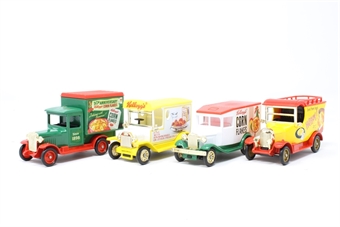 Kellogg's delivery van set - pack of 4