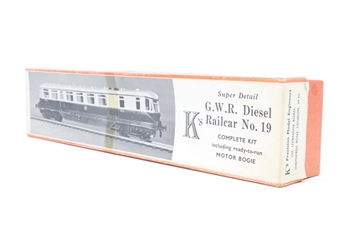 GWR, Diesel railcar number 19 Kit