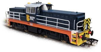 Hunslet Bo-Bo shunter 71 in British Steel blue