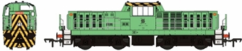 Hunslet Bo-Bo shunter 73 in British Steel green