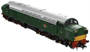 Class 40 40135 in BR green with small yellow panels & split headcodes
