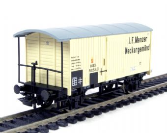 Wine van of the German Badish Railways in "JF Menzer" cream livery Epoch 1