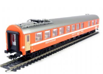 Type RIC restaurant car with pantograph of the Swiss SBB in orange livery - Epoch 4/5