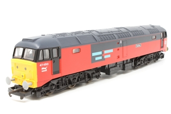 Class 47 47490 'Restive' in Rail Express Systems livery