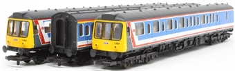 Class 117 3 car unit L424 in Network Southeast blue