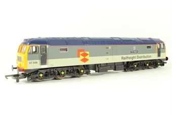 Class 47 47306 "The Sapper" in Railfreight Distribution grey
