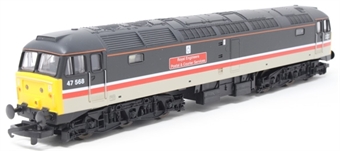 Class 47/4 47568 "Royal Engineers Postal Courier Services" in Mainline livery