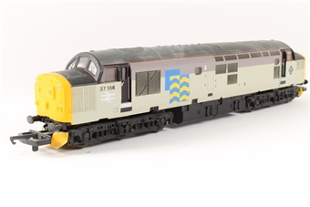Class 37 37184 in Railfreight Petroleum grey