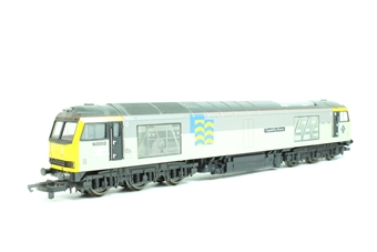 Class 60 60002 'Capability Brown' in Railfreight Petroleum grey