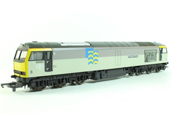 Class 60 60003 in Railfreight Petroleum grey "Christopher Wren"