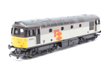 Class 33 33205 in Railfreight Distribution grey