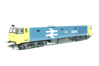 Class 50 50043 'Eagle' in BR Large Logo blue