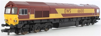 Class 66 66100 in EWS livery limited edition