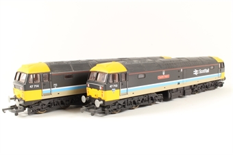 Class 47/7s 47713 & 47714 in ScotRail livery - Limited editions for Harburn Hobbies