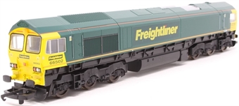 Class 66 66502 in Freightliner green