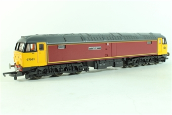 Class 47 97561 'Midland Counties Railway 150' in maroon with yellow cabs