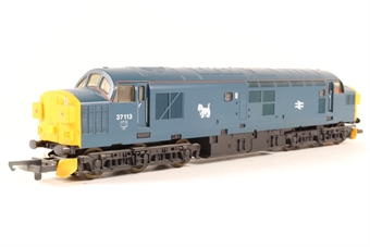 Class 37 37113 in BR Blue