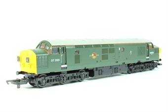 Class 37 37350/D6700 in British Rail Green Livery with Full Yellow Ends with Black Split Headcode Boxes