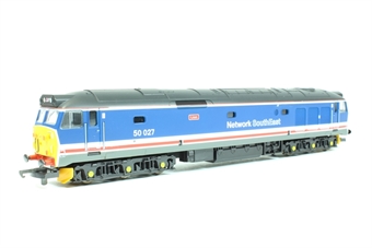 Class 50 50027 'Lion' in Network SouthEast Revised livery