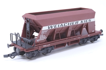 Self-unloading hopper wagon of the SBB in bauxite - Weiacher Kies - 21 85 065 8 044-6