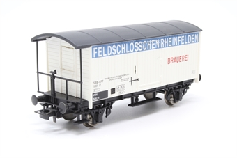 Refrigerated beer wagon -  'Feldschl+¦sschen' of the SBB