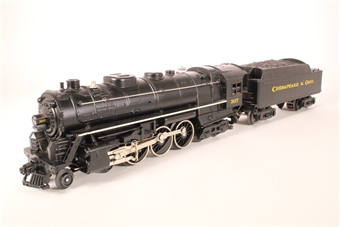 4-6-4 Steam Locomotive in Chesapeak & Ohio livery #307 - 3-rail