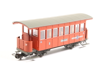 4 Wheel 2nd Class Passenger Coach 'Mayrhofen' of the Austrian Zillertalbahn Epoch V
