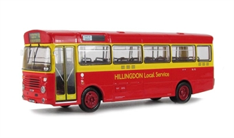 Bristol LH (ECW) s/deck bus in red livery "Hillington Local Service"