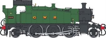 Class 55xx 2-6-2T 5505 in GWR green with GWR lettering