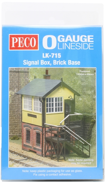 Brick-base signal box - plastic and laser wood kit