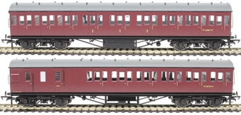 LMS Period III Non-Corridor 2-pack in BR maroon (Includes R4689A & R4691B)