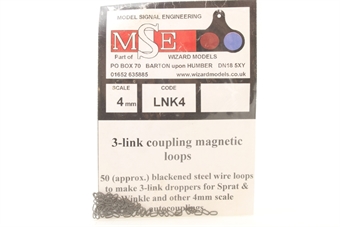 Magnetic 3-Link Coupling Loops (Pack of 50)