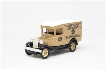 Ford Model A van Thank you St John Ambulance