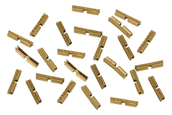 Pack of 100 phospor bronze Finescale rail joiners/fishplates for Legacy bullhead track