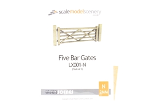 Five bar gates (Pack of 3)