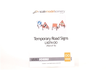 Temporary Road Signs x 16