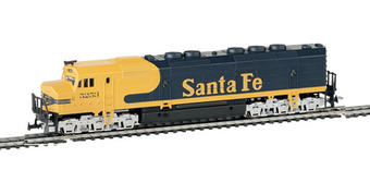 American EMD Fp45 diesel loco in Santa Fe blue & yellow livery