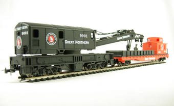 Crane car and boom tender Great Northern