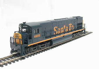 American Alco Century 628 diesel loco in Santa Fe livery