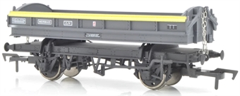 Mermaid ballast wagon in Civil Engineers 'Dutch' grey & yellow - DB989560