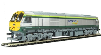 Irish Class 201 diesel 22 in Intercity green and silver livery.