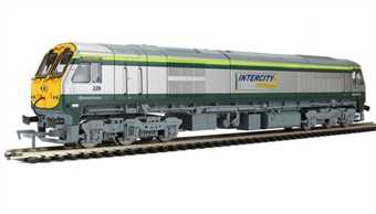 Irish Class 201 diesel 229 in Intercity green and silver livery