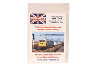 Electrification warning flash transfers- pack of 200