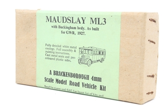 Maudslay ML3 with Buckingham body "GWR" (1927) Bus kit