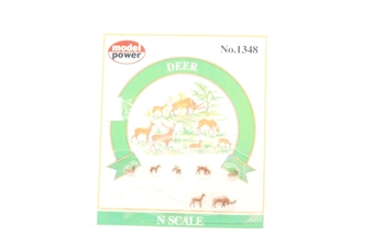 Plastic Deer Set of 7