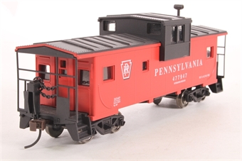 34' Metal Extended-Vision Caboose #477947 of the Pennsylvania Railroad