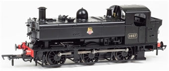 Class 16xx Pannier 0-6-0PT 1657 in BR black with early emblem