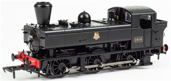 Class 16xx Pannier 0-6-0PT 1616 in BR black with early emblem and busby chimney
